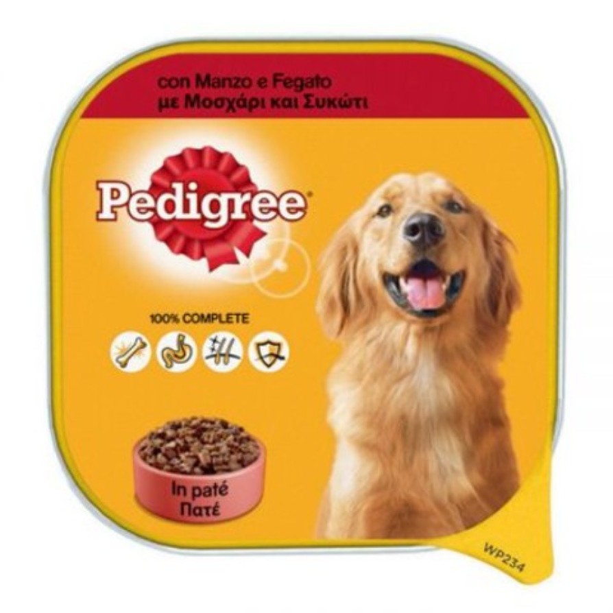 PEDIGREE TRAY ΜΟΣΧΑΡΙ & ΣΥΚΩΤΙ ΠΑΤΕ 300GR PEDIGREE