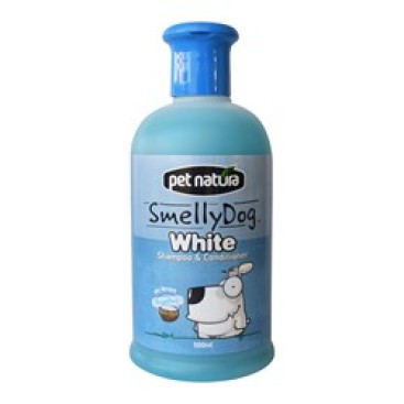 PET NATURA SHAMPOO WHITE με ΚΑΡΎΔΑ 500M