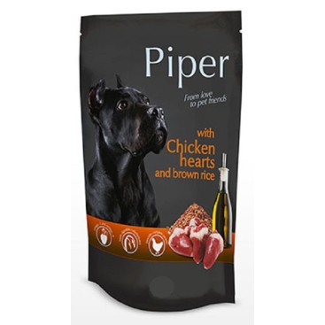 PIPER ADULT ΚΑΡΔΙΑ ΚΟΤΟΠΟΥΛΟΥ & ΣΠΑΝΑΚΙ POUCH 500gr