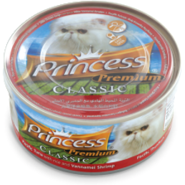 PRINCESS CLASSIC με Τόνο, Ρύζι & Γαρίδες Vannamei 170gr