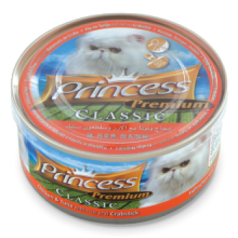 PRINCESS CLASSIC με Κοτόπουλο, Τόνο, Ρύζι & Καβούρι 170gr