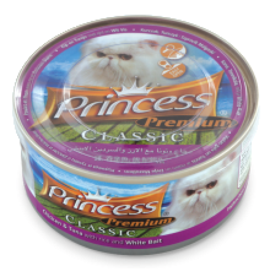 PRINCESS CLASSIC με Κοτόπουλο, Τόνο, Ρύζι & White Bait 170gr