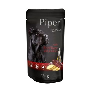 PIPER ADULT ΣΥΚΩΤΙ ΒΟΔΙΝΟΥ & ΠΑΤΑΤΑ POUCH 150gr