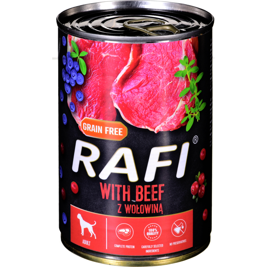 RAFI ADULT ΠΑΤΕ ΒΟΔΙΝΟ, BLUEBERRY & CRANBERRY 400GR RAFI