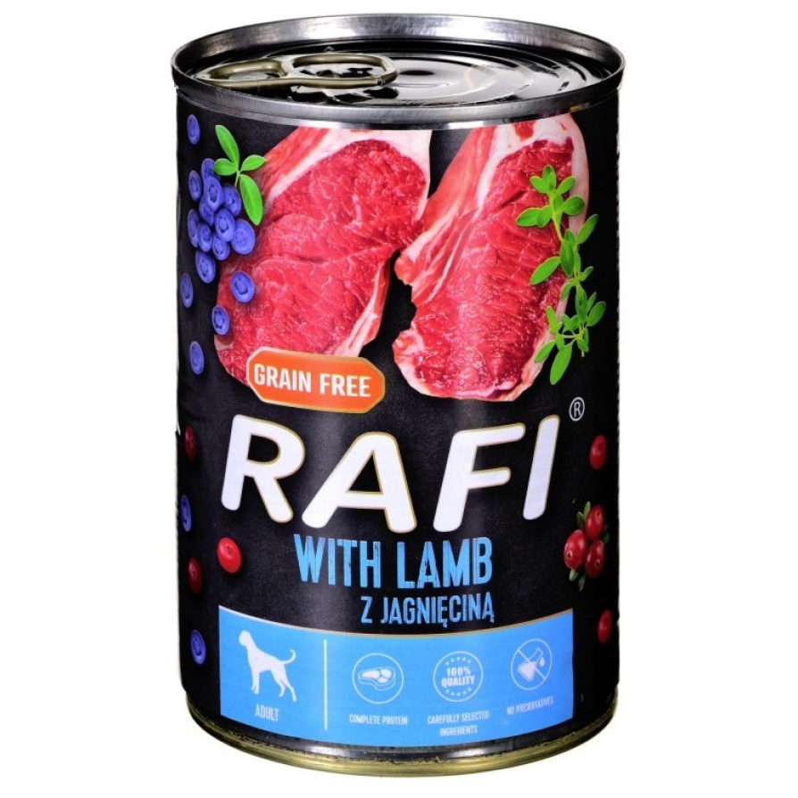 RAFI ADULT ΠΑΤΕ ΑΡΝΙ, LUEBERRY & CRANBERRY 800GR RAFI