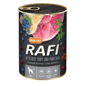 RAFI ADULT ΠΑΤΕ ΠΡΟΣΟΥΤΟ, ΕΝΤΟΣΘΙΑ ΒΟΔΙΝΟΥ, BLUEBERRY & CRANBERRY 400GR
