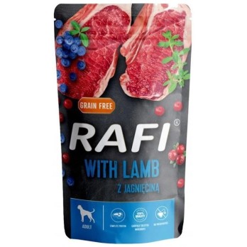 RAFI ADULT ΠΑΤΕ ΑΡΝΙ, BLUEBERRY & CRANBERRY POUCH 500GR