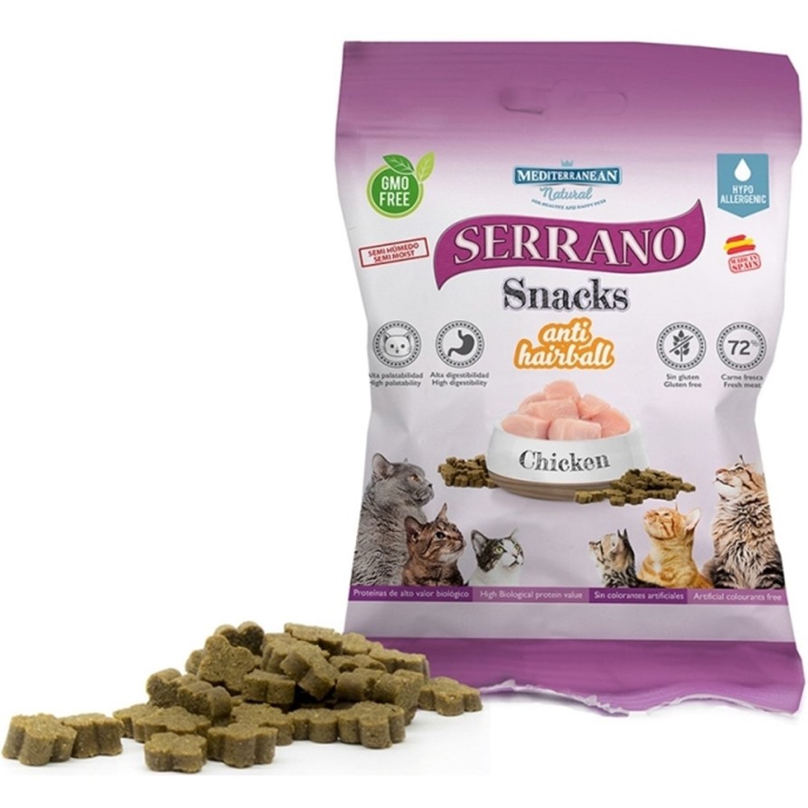 SERRANO SNACK CAT 50GR ΚΟΤ & ΑΝΤΙ ΛΙΧΟΥΔΙΕΣ
