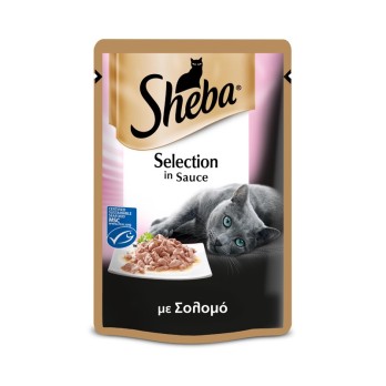 SHEBA Selection in Sauce με Σολομό 85gr