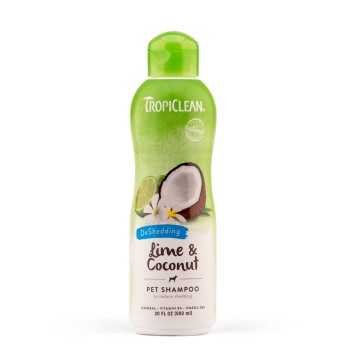 TROPICLEAN Shampoo Shed Control Λάιμ & Καρύδα 355ml