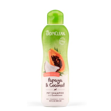 TROPICLEAN Shampoo & Conditioner με Παπάγια & Καρύδα 592ml