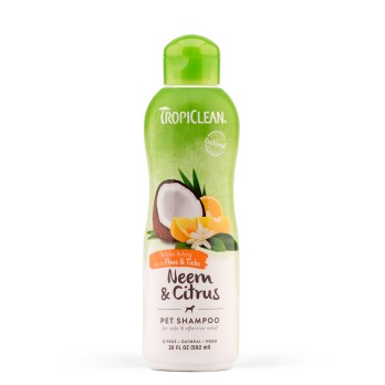 TROPICLEAN Shampoo Flea & Tick Relief Εκχύλισμα Νιμ & Εσπεριδοειδή 592ml