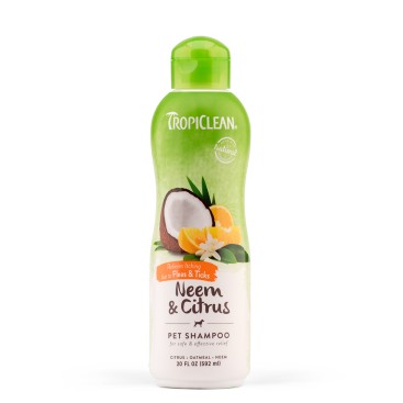TROPICLEAN Shampoo Flea & Tick Relief Εκχύλισμα Νιμ & Εσπεριδοειδή 592ml