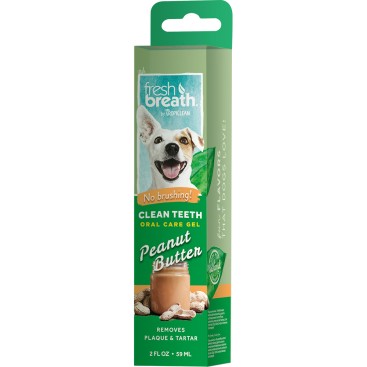 TROPICLEAN FRESH BREATH CLEAN TEETH GEL PEANUTBUTTER 59ML