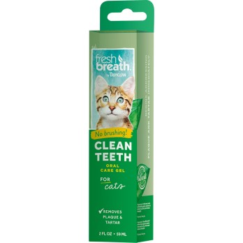 TROPICLEAN FRESH BREATH CLEAN TEETH GEL CATS 59ML