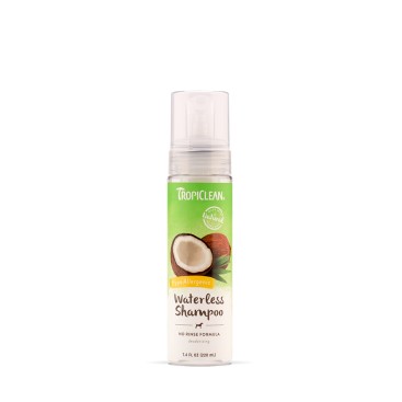 TROPICLEAN Waterless Shampoo Dog HypoAllergenic Καρύδα 220ml