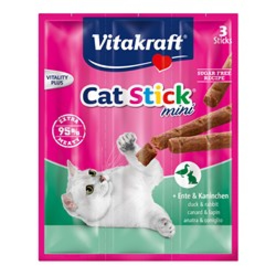VITAKRAFT ΛΙΧΟΥΔΙΑ ΓΑΤΑΣ ΣΕ STICK MINI ΠΑΠΙΑ & ΚΟΥΝΕΛΙ 3ΤΕΜ VITAKRAFT
