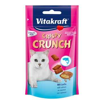 VITAKRAFT Crispy Crunch Τραγανή Λιχουδία με Σολομό 60gr