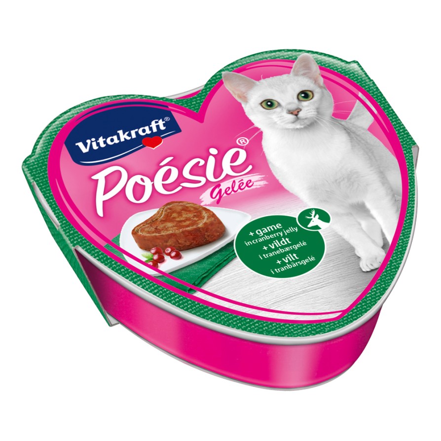 VITAKRAFT Poésie σε Ζελέ με Ελάφι & Cranberries 85gr