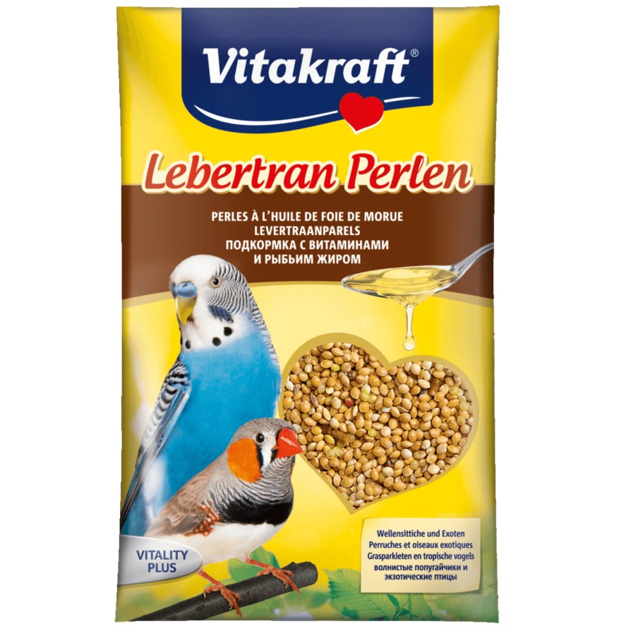 VITAKRAFT CODLIVER PERLS ΣΠΟΡΟΙ ΜΟΥΡΟΥΝΕΛΑΙΟΥ+ΙΩΔΙΟ ΦΑΚΕΛΑΚΙ 20GR ΦΑΡΜΑΚΑ