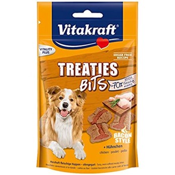 VITAKRAFT TREATIES BITS CHICKEN BACON STYLLE 120GR