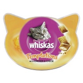 WHISKAS TEMPTATION CHICKEN & CHEESE 60GR *προς Κ*