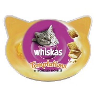 WHISKAS TEMPTATION CHICKEN & CHEESE 60GR *προς Κ*