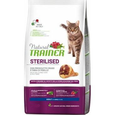 TRAINER NATURAL CAT ADULT STERILISED ΠΡΟΣΟΥΤΟ 10KG