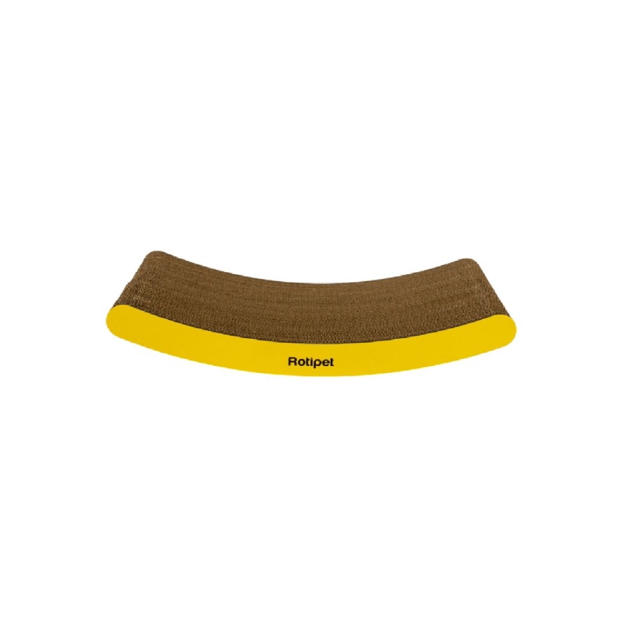 ROTIPET SWING CAT SCRATCHER SML YELLOW 44x21x8cm ROTIPET