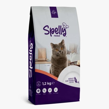 SPELLY ADULT CAT FOOD STERILISED SALMON 1,2kg