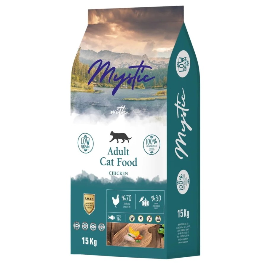 MYSTIC ADULT CAT FOOD CHICKEN 15kg MYSTIC