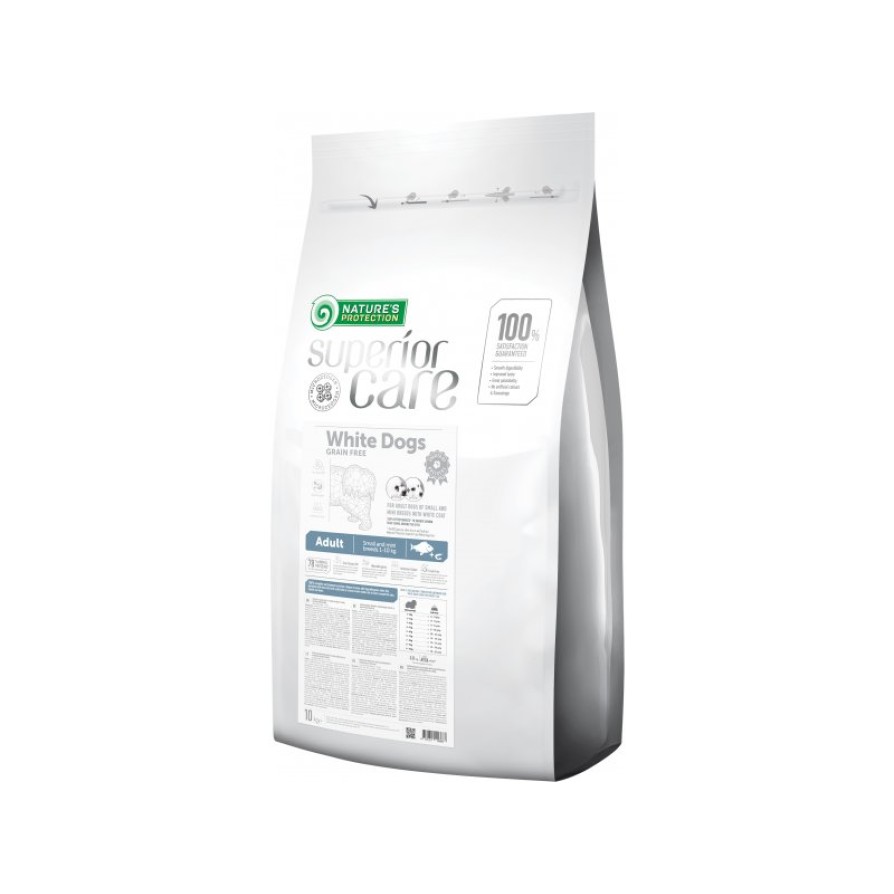 NATURE'S CREATIONS WHITE DOG SMALL&MINI ADULT με ΛΕΥΚΆ ΨΆΡΙΑ 10KG 