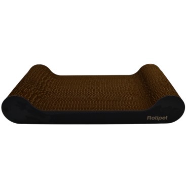 ROTIPET MERRY CAT SCRATCHER SML BLACK 44x21x8CM
