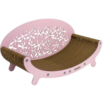 ROTIPET SALLY CAT SCRATCHER ASSEMBLY LINE COTTON PINK 59x30x25CM