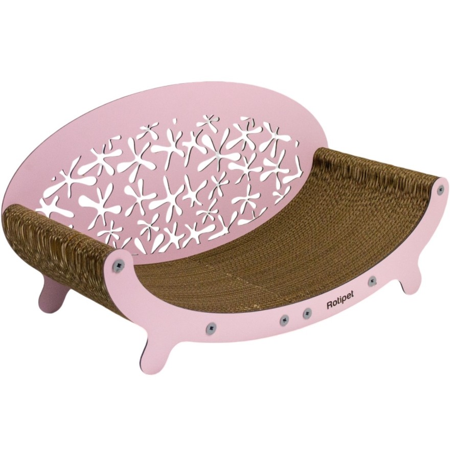 ROTIPET SALLY CAT SCRATCHER ASSEMBLY LINE COTTON PINK 59x30x25CM ROTIPET