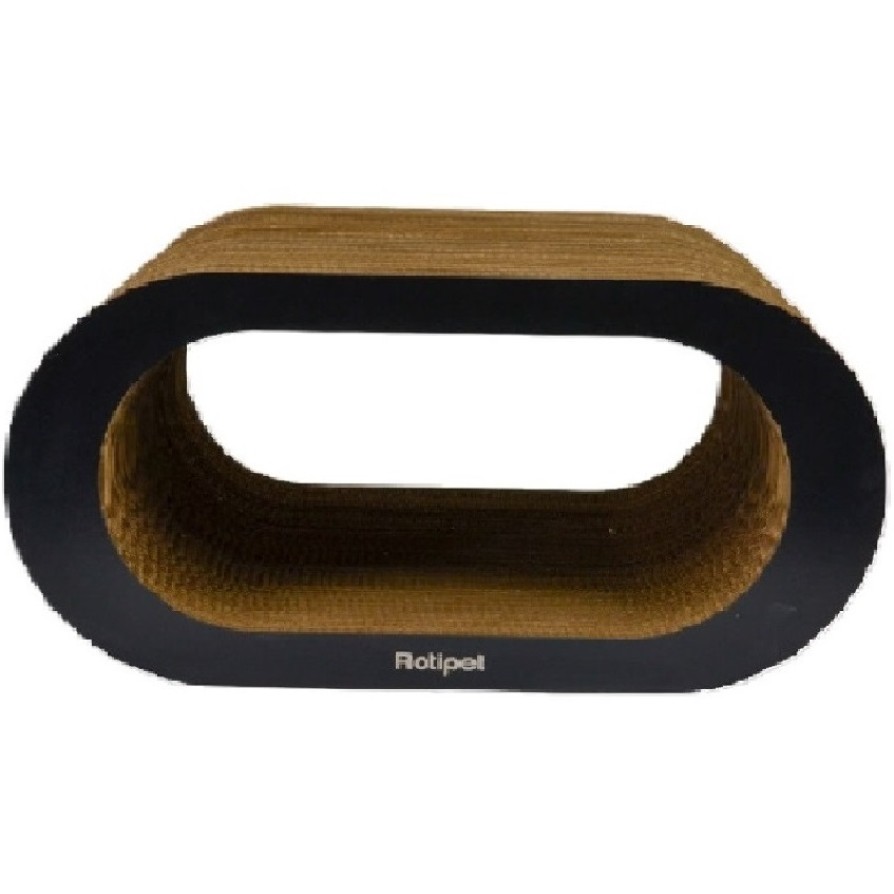 ROTIPET THETA CAT SCRATCHER MED BLACK 41x26x40CM ROTIPET