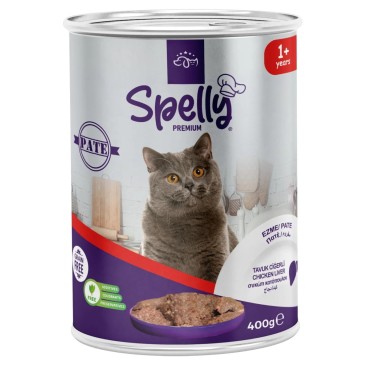 SPELLY ADULT CAT PATE (CHICKEN LIVER) 400gr