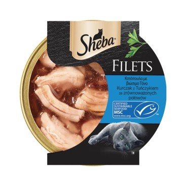SHEBA FILETS Κοτόπουλο & Τόνος 60gr