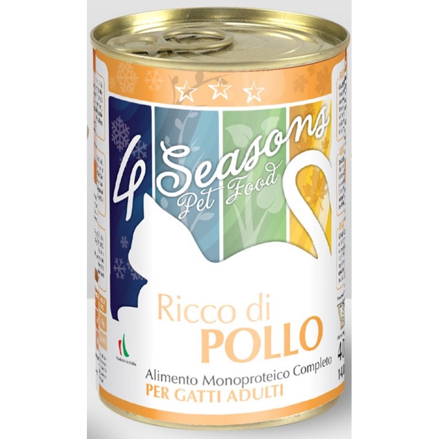 4 SEASONS ΚΟΝΣΕΡΒΑ ΓΑΤΑΣ ΠΑΤΕ ΚΟΤΟΠΟΥΛΟ 400GR 4 SEASONS