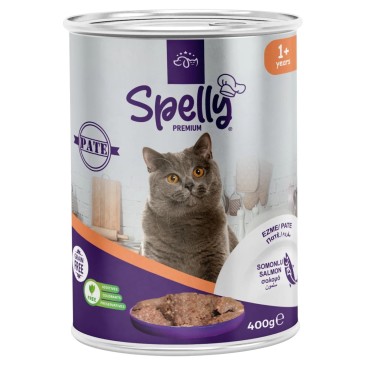 SPELLY ADULT CAT PATE (STERILISED SALMON) 400gr