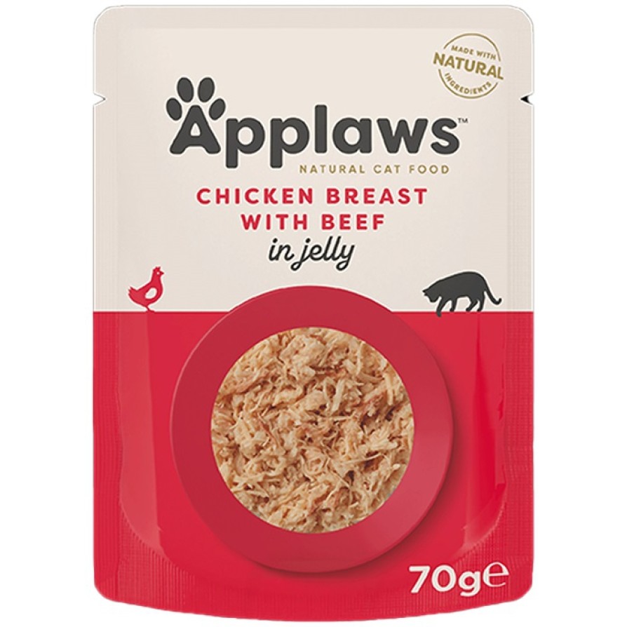 APPLAWS ΦΑΚΕΛ. CAT JELLY KOTΟΠΟΥΛΟ/ΒΟΔΙΝΟ 70GR APPLAWS