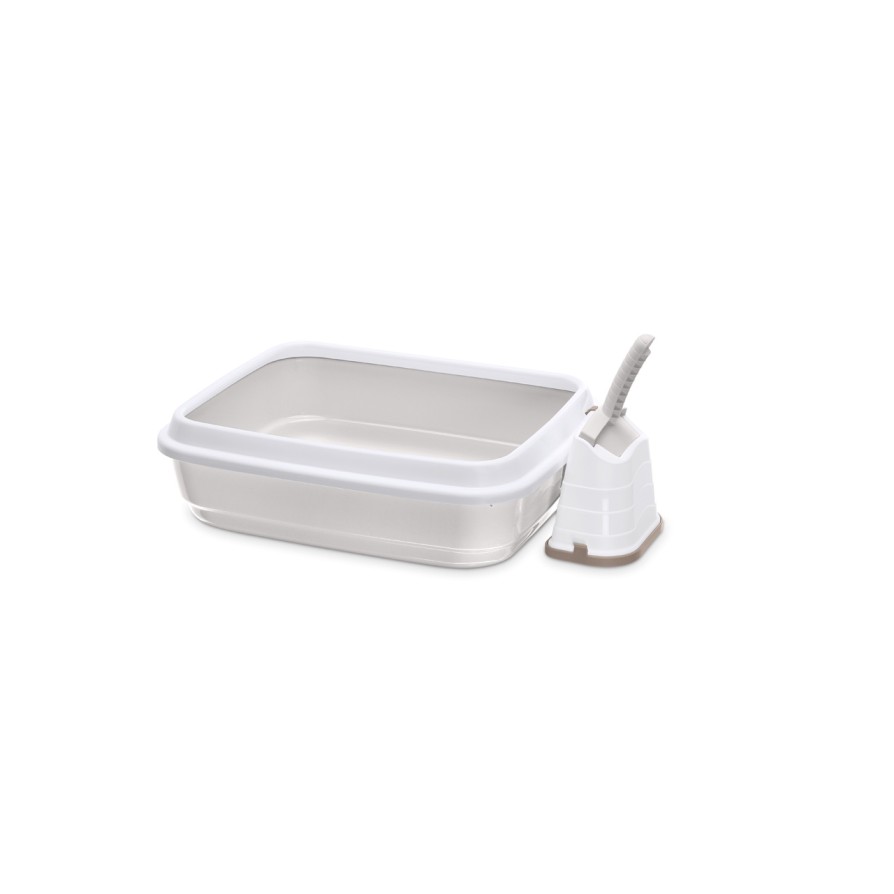 IMAC ΤΟΥΑΛΕΤΑ ΓΑΤΑΣ ΑΝΟΙΧΤΗ DUO ΓΚΡΙ 59x40x28cm grey IMAC