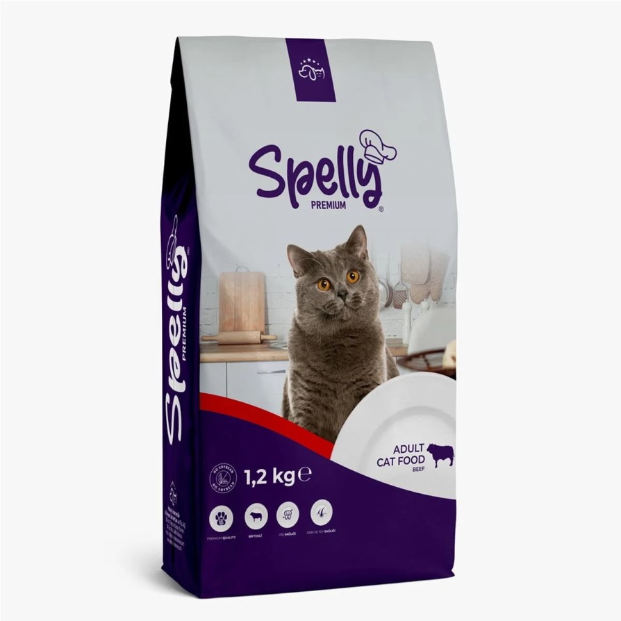 SPELLY ADULT CAT FOOD BEEF 1,2kg SPELLY