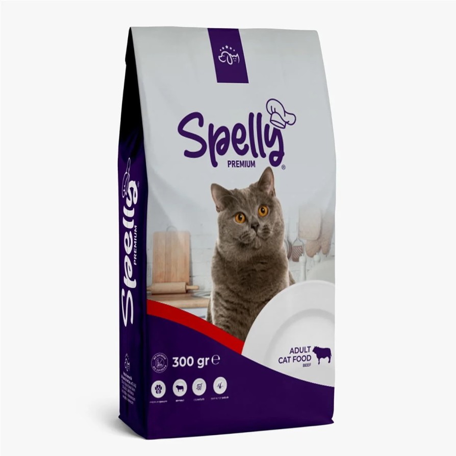 SPELLY ADULT CAT FOOD BEEF 300gr SPELLY