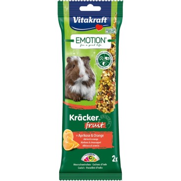 VITAKRAFT Emotion Kracker Duo για ινδικά χοιρίδια με φρούτα 2sticks