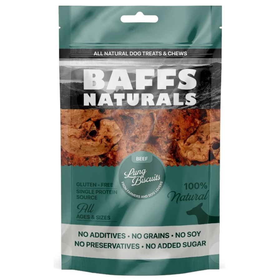 BAFFS BEEF LUNG BISCUITS 100gr BAFFS NATURALS