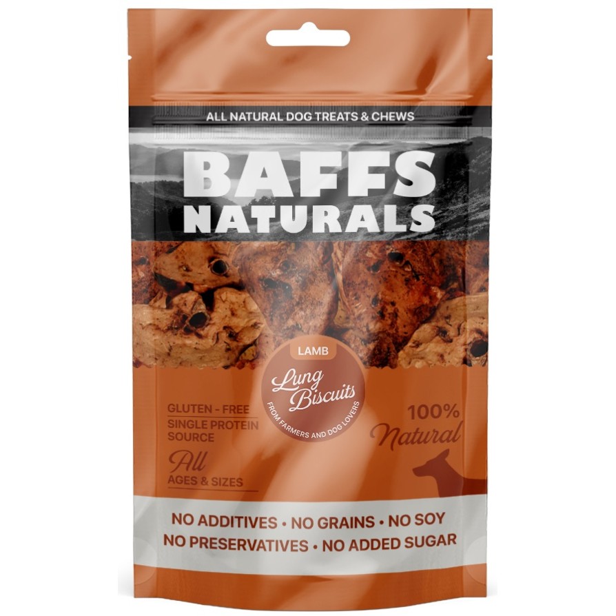 BAFFS LAMB LUNG BISCUITS 100gr BAFFS NATURALS