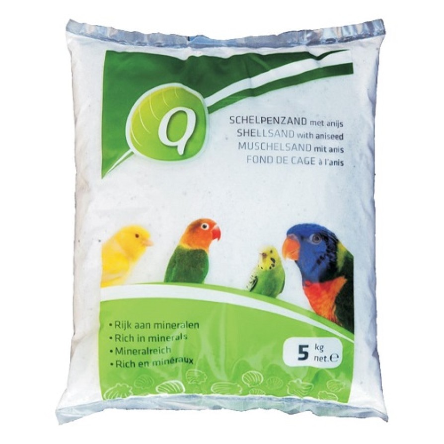 ΑΜΜΟΣ ΠΤΗΝΩΝ Q με Γλυκάνισο & Όστρακα 5KG 