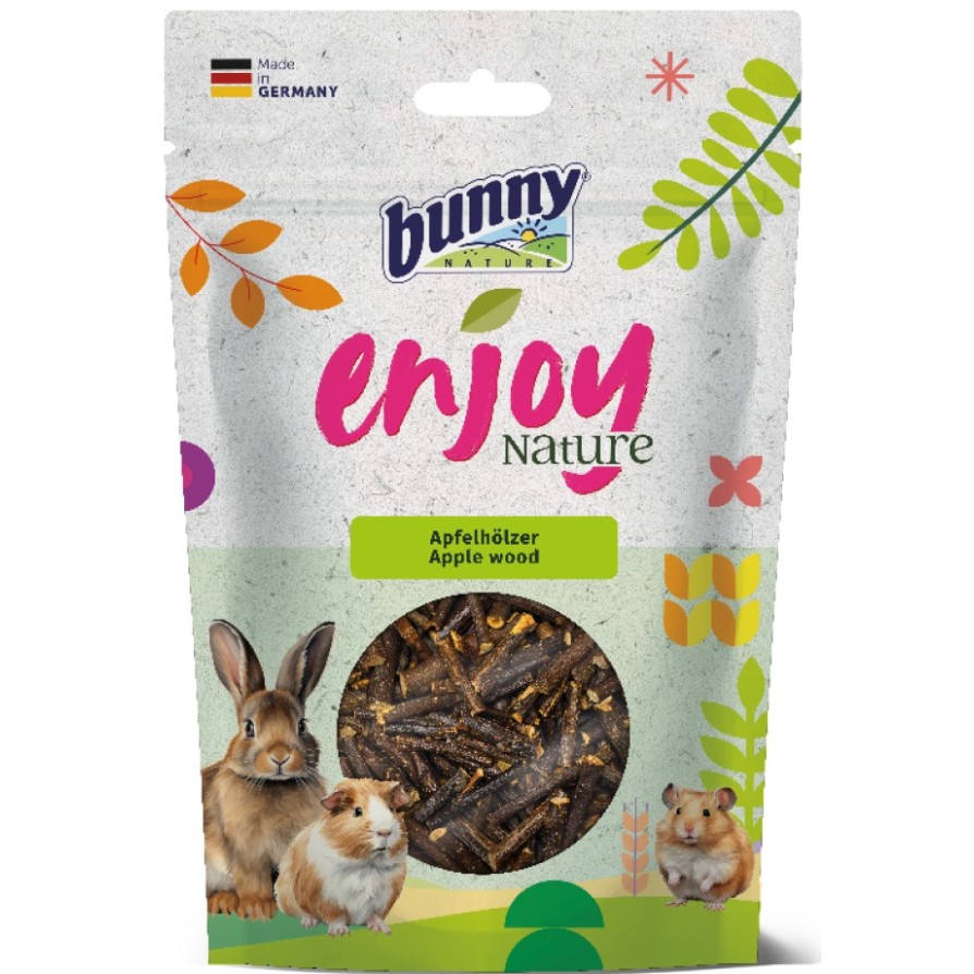 BUNNY ENJOY NATURE NIBBLE FUN - ΞΥΛΟ ΜΗΛΙΑΣ 100gr BUNNY