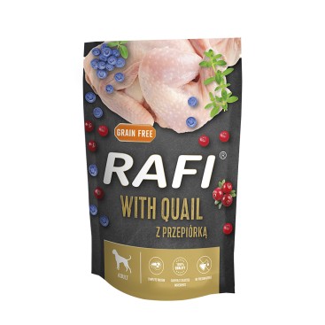 RAFI ADULT ΠΑΤΕ ΟΡΤΥΚΙ BLUEBERRY & CRANBERRY POUCH (500gr)